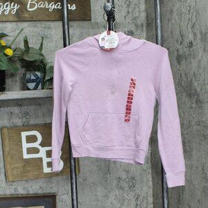 NWT Member's Mark Girls Quarter 1/4 Zip Hoodie HZG21-0031 6/7 Violet Mist Purple